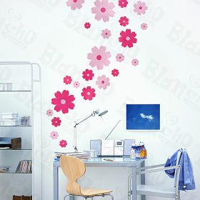 Petal Wheel-1 - Wall Decals Stickers Appliques Home Decor