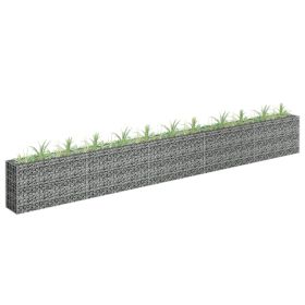 Gabion Raised Bed Galvanized Steel 177.2"x11.8"x23.6"